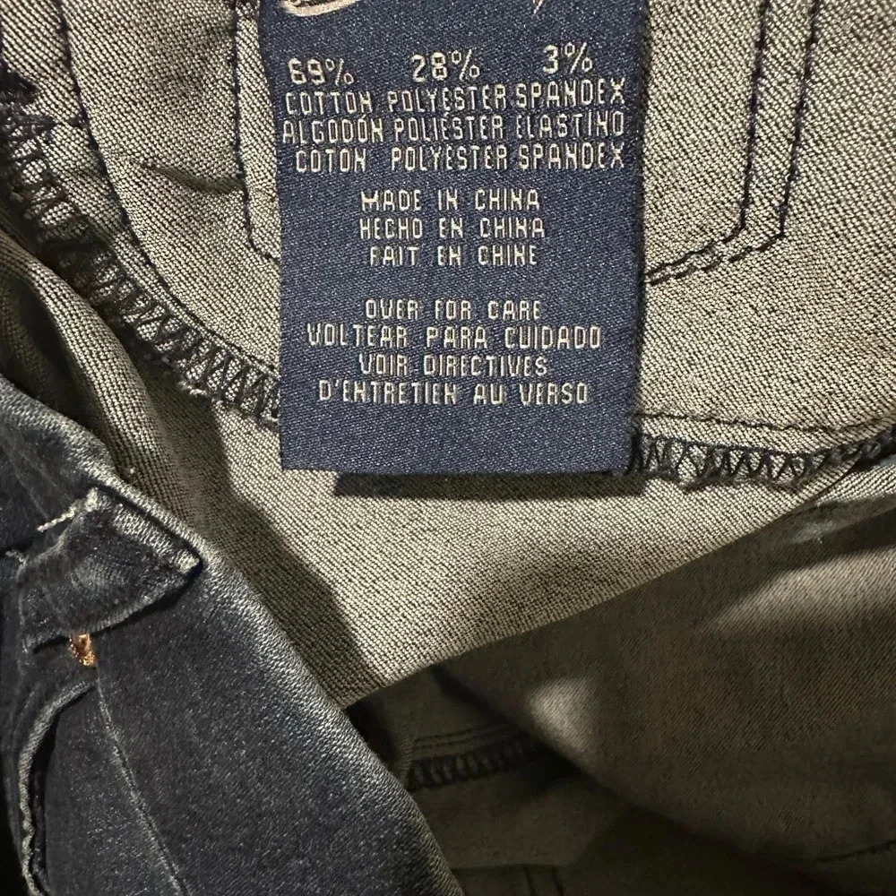 Seven7 Womens 6 Dark Blue Denim Jeans Cotton Blend - Picture 7 of 8